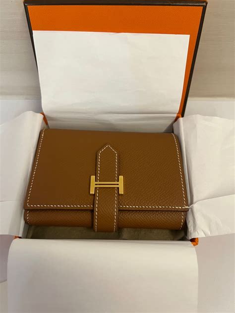 hermes bearn wallet 3단 장지갑